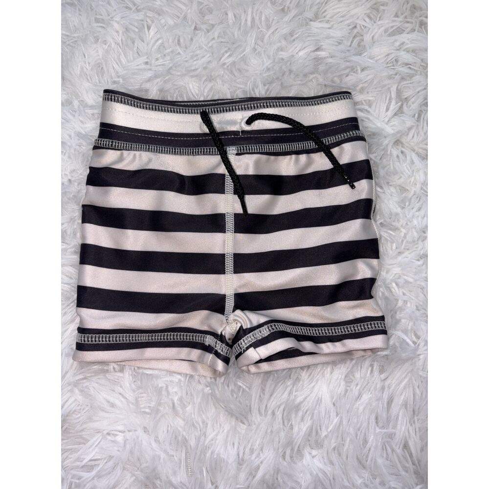 Tea Collection Boys Sz. 3/6 Month Striped Swim Bottoms. Cute, Grt. Quality